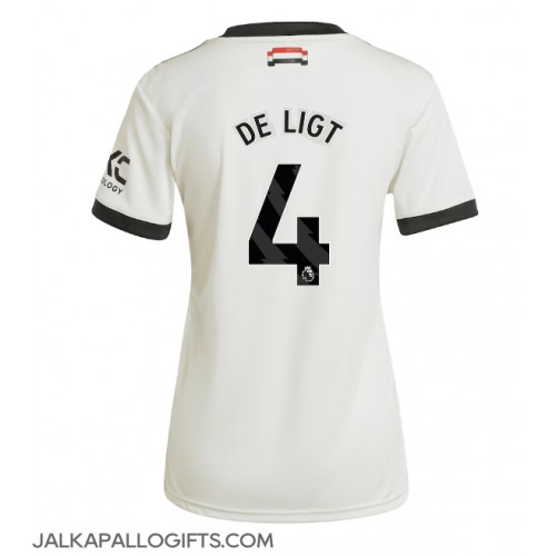 Manchester United Matthijs de Ligt #4 Kolmaspaita Naiset 2024-25 Lyhythihainen